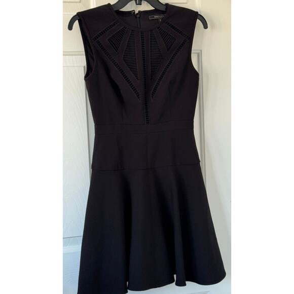 BCBGMAXAZRIA Black Sleeveless Fit & Flare Dress Size 0 - Picture 1 of 7